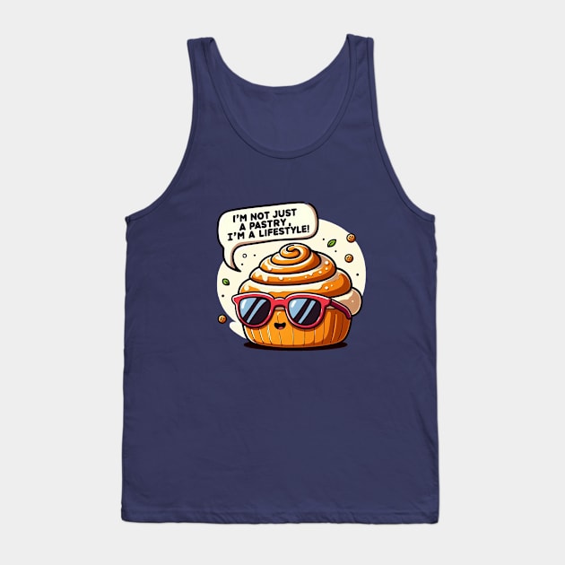 Cinnamon Bun Tank Top by BukovskyART